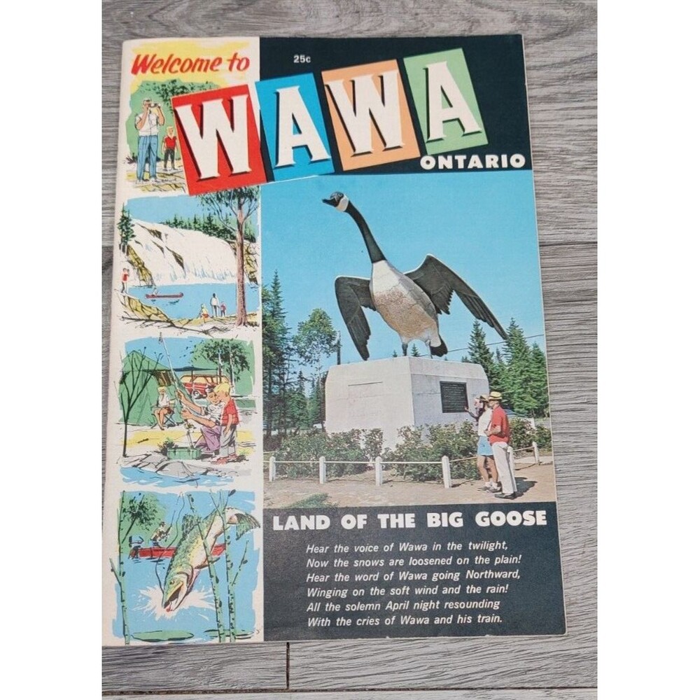 Vintage 1960's Wawa District Ontario Canada Travel Tourist Maps Booklet